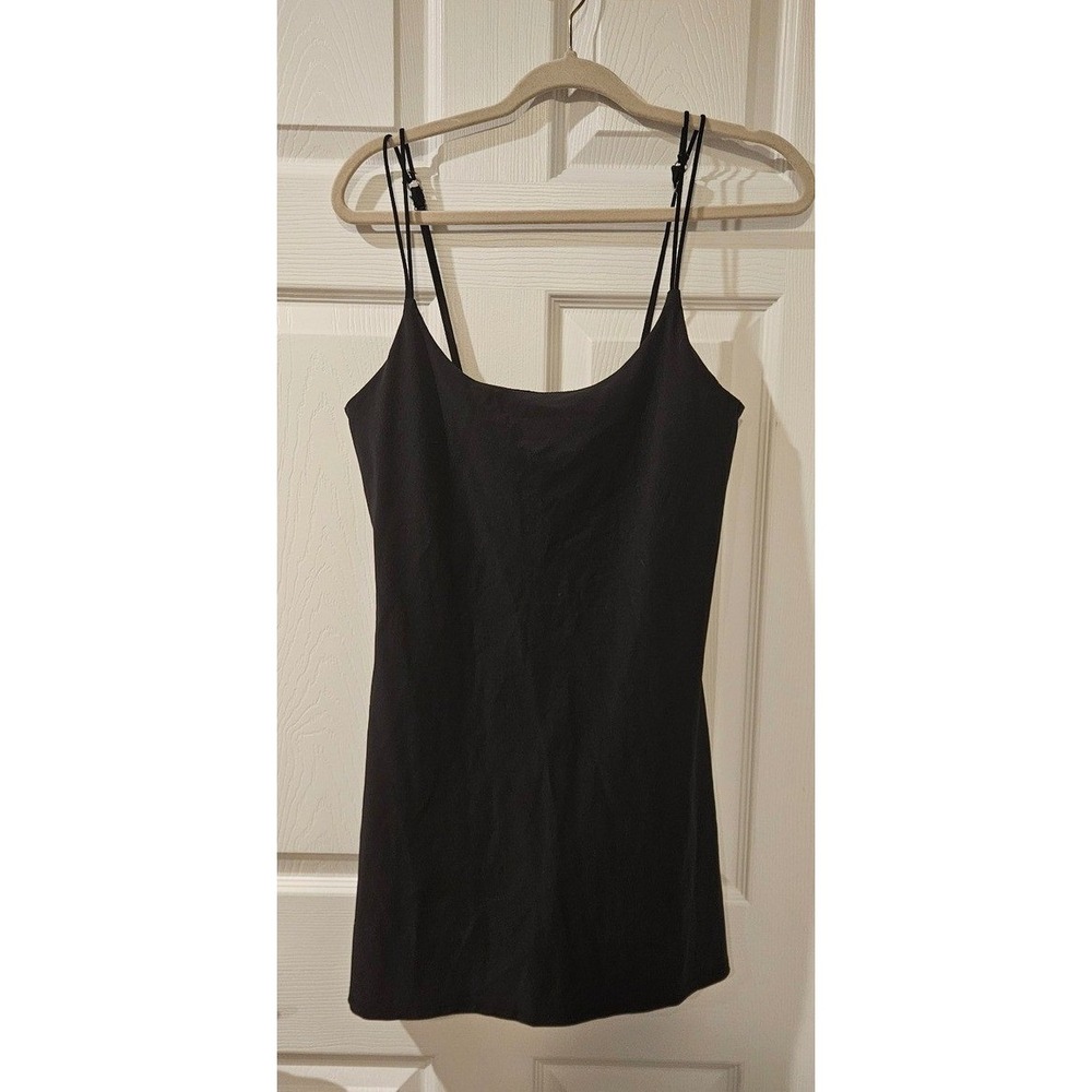 Abercrombie & Fitch Black Double-Strap Mini Slip Dress